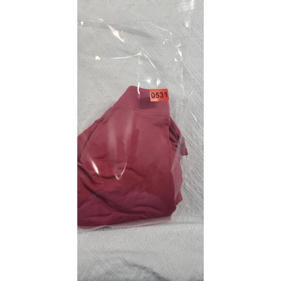 Krisa Surplice women's long sleeve blouse red Size Large Office church polished - Picture 9 of 9